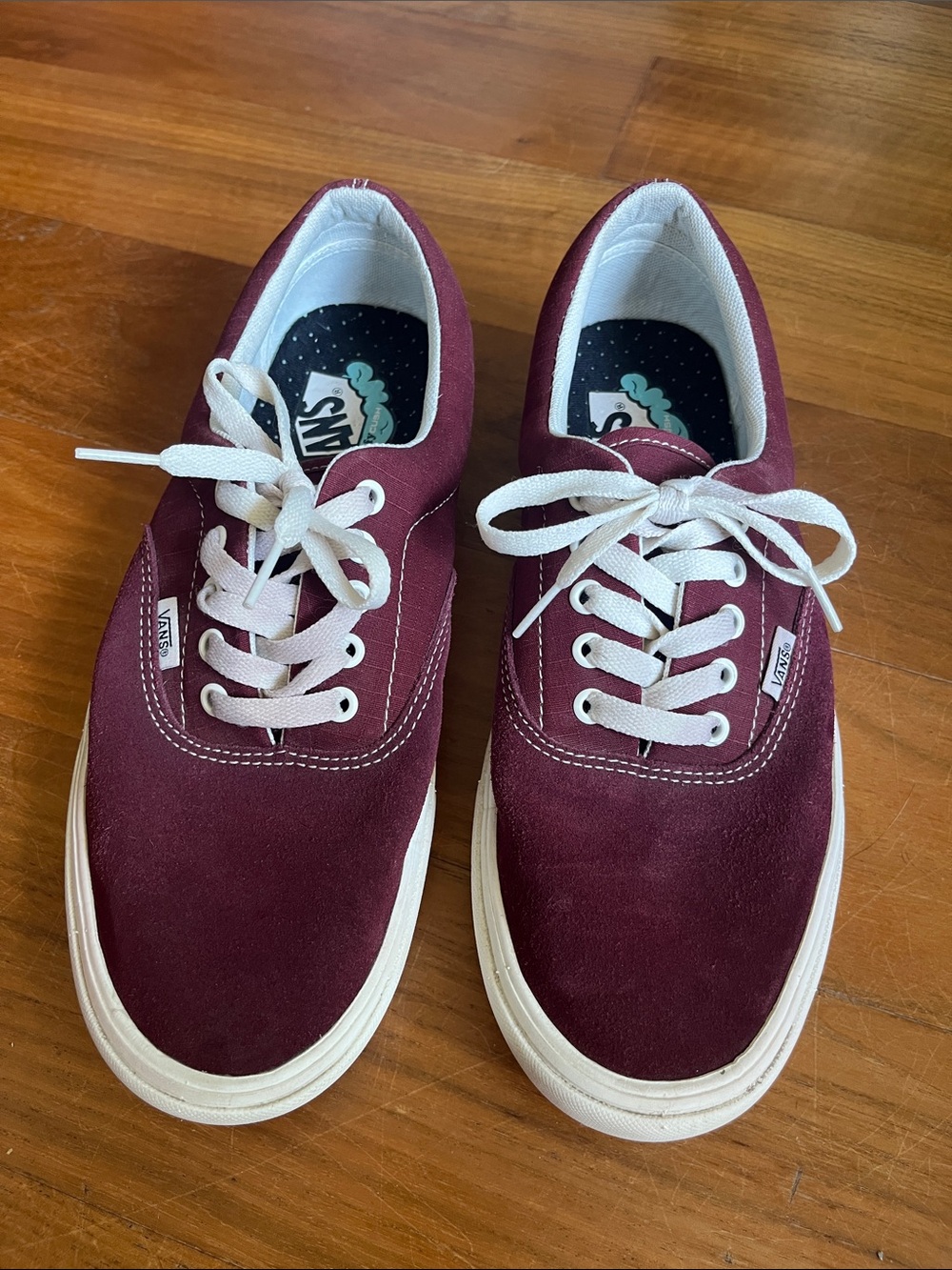 Vans Burgundy Canvas Low-Top Sneakers (men’s 10.5)